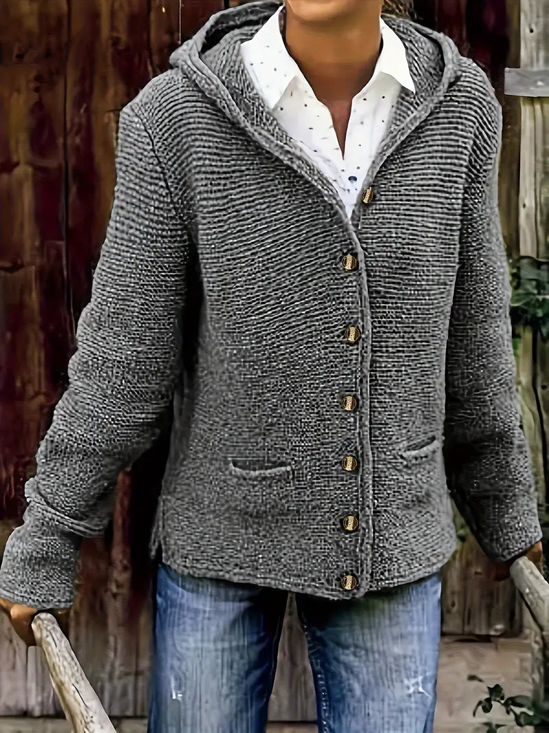 Berg-Feldt | Modische Strickjacke mit Knopfleiste