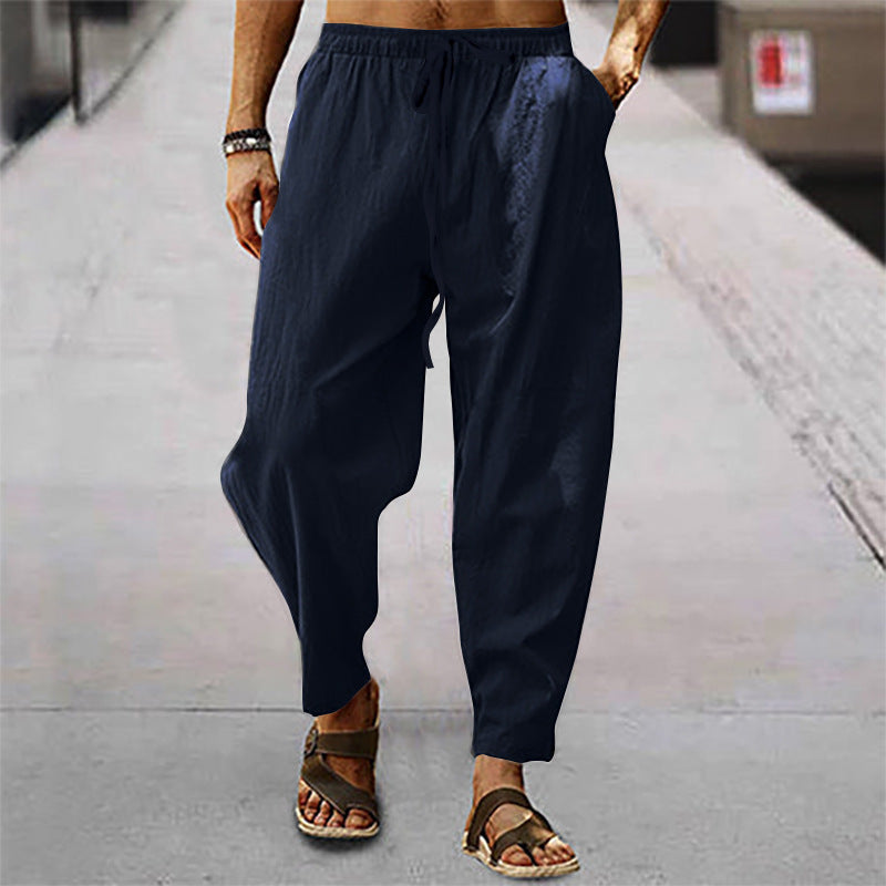 Pantalon de plage Kasimir en coton et lin pour homme