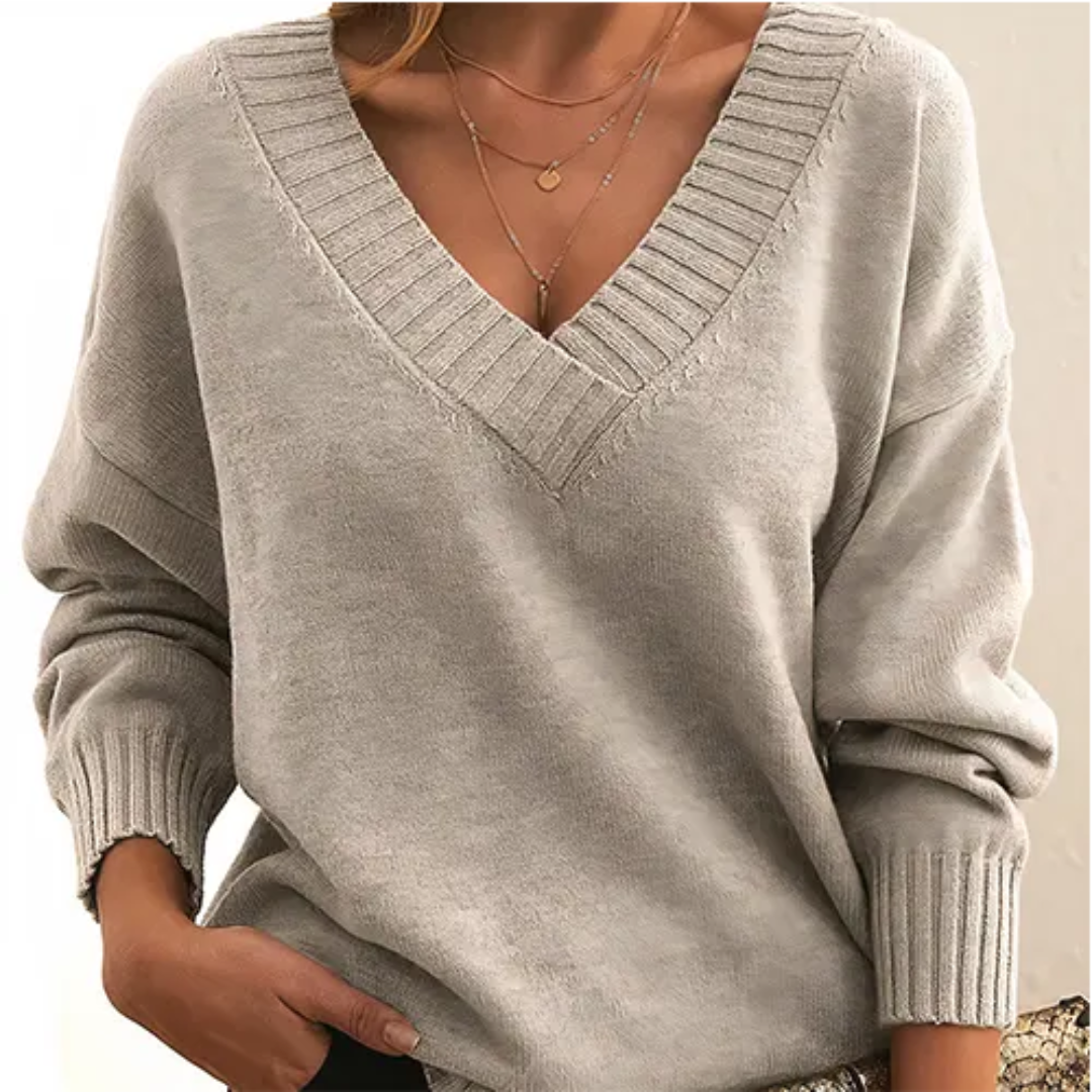 Berg-Feldt | Pullover Winter V-Ausschnitt für Frauen