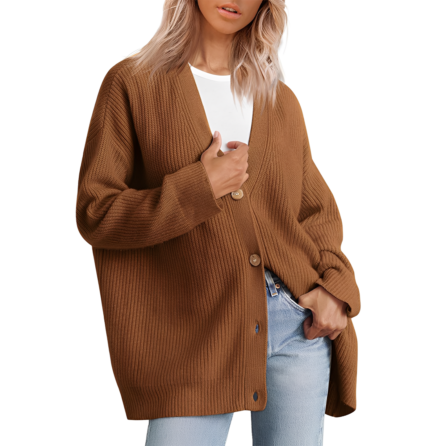Berg-Feldt | Lässiger Oversize Cardigan für Frauen