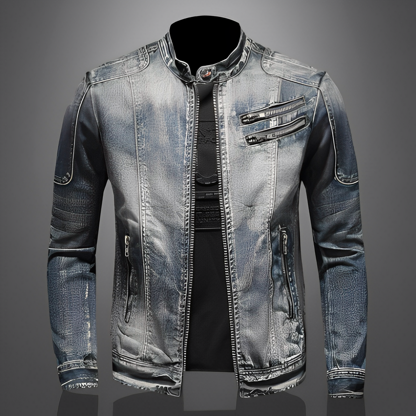 Berg-Feldt | Stylische Jeansjacke mit Taschen für Männer