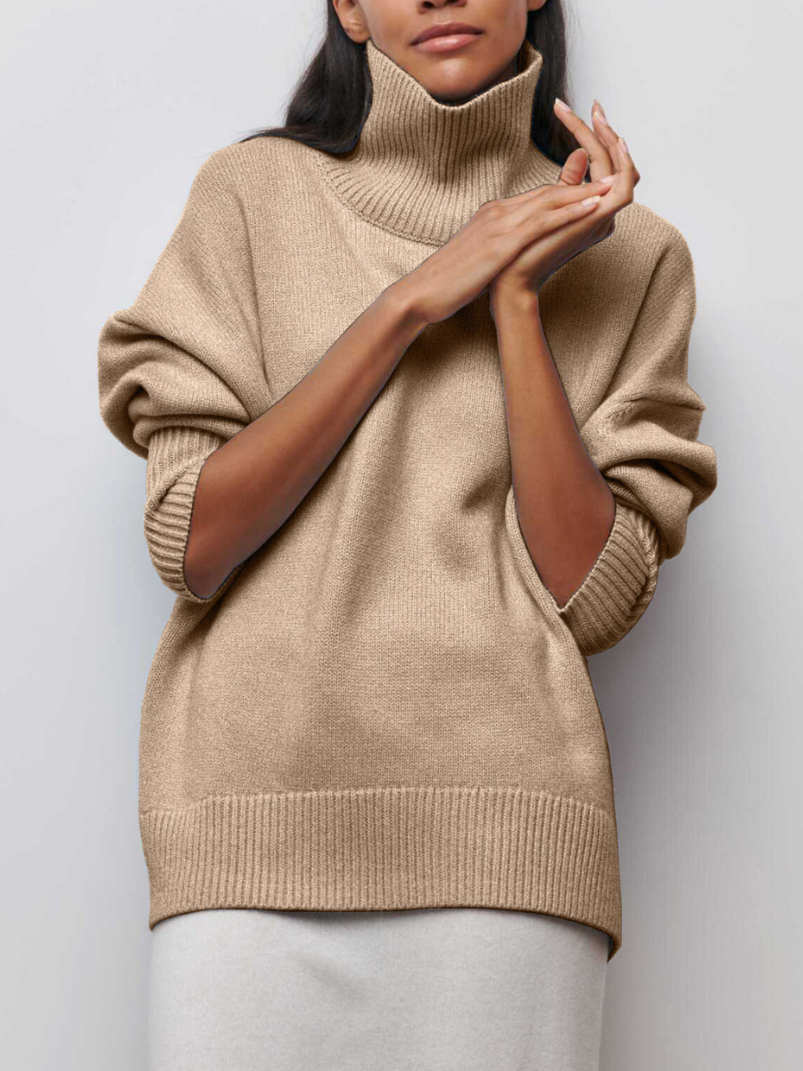 Berg-Feldt | Modischer Pullover mit hohem Halsausschnitt