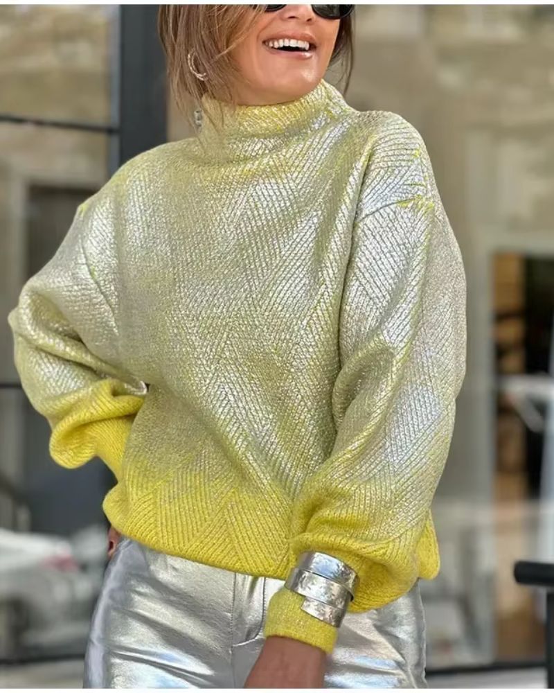 Berg-Feldt | Funkelnder Gradient Strickpullover