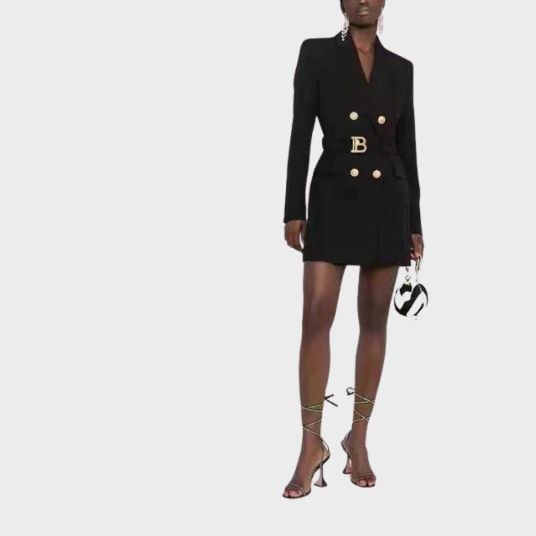 Robe blazer Avelena avec boutons dorés