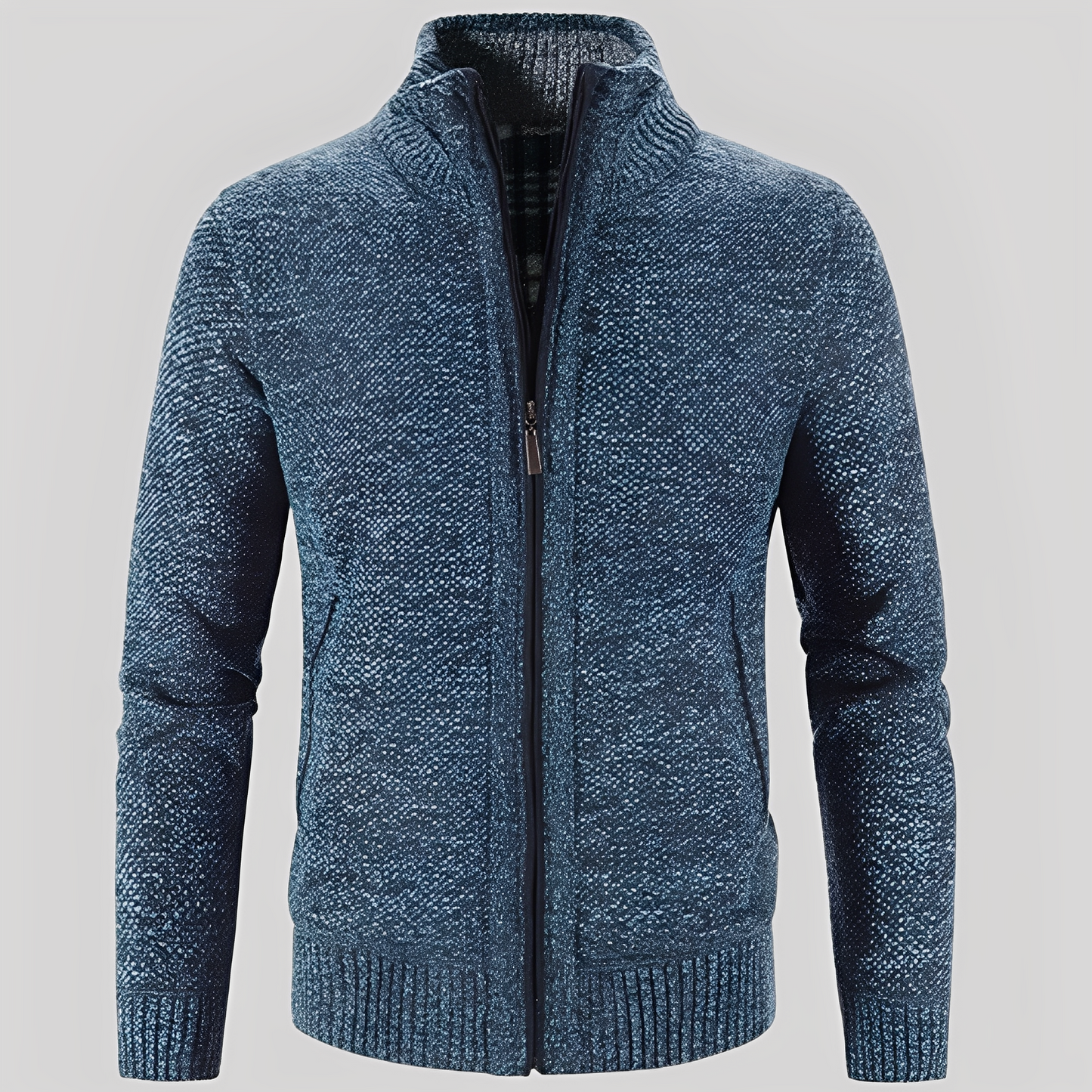 Berg-Feldt | Einfacher Cardigan mit Reißverschluss für Herren