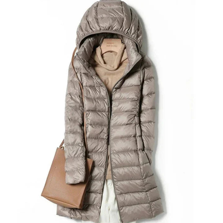 Berg-Feldt | Lange Winterjacke für Frauen mit Kapuze