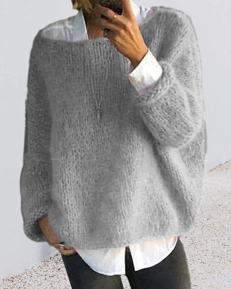 Berg-Feldt | Mehrfarbiger Off Shoulder Pullover
