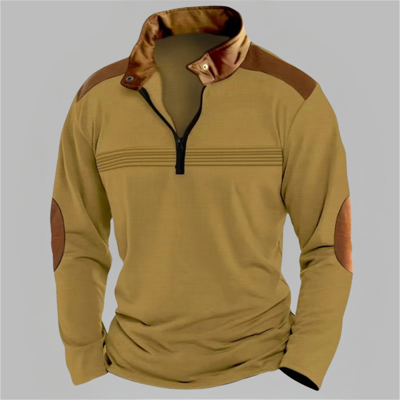 Polo à manches longues confortable pour homme