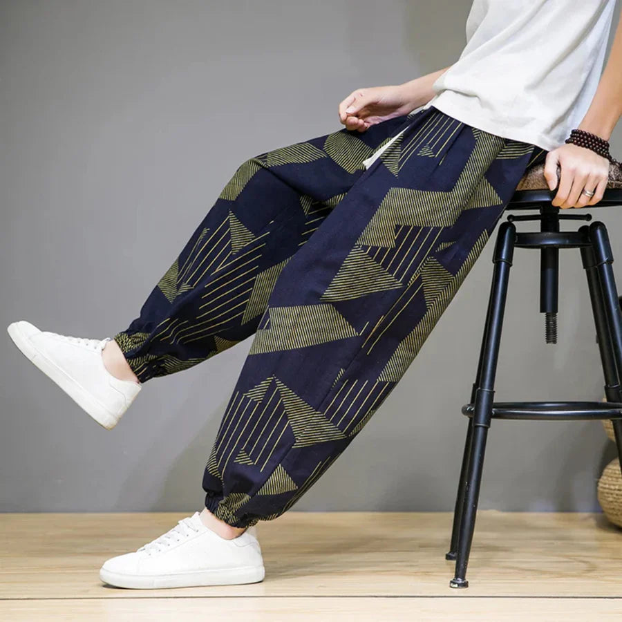 Pantalon large à motifs par KLEIN