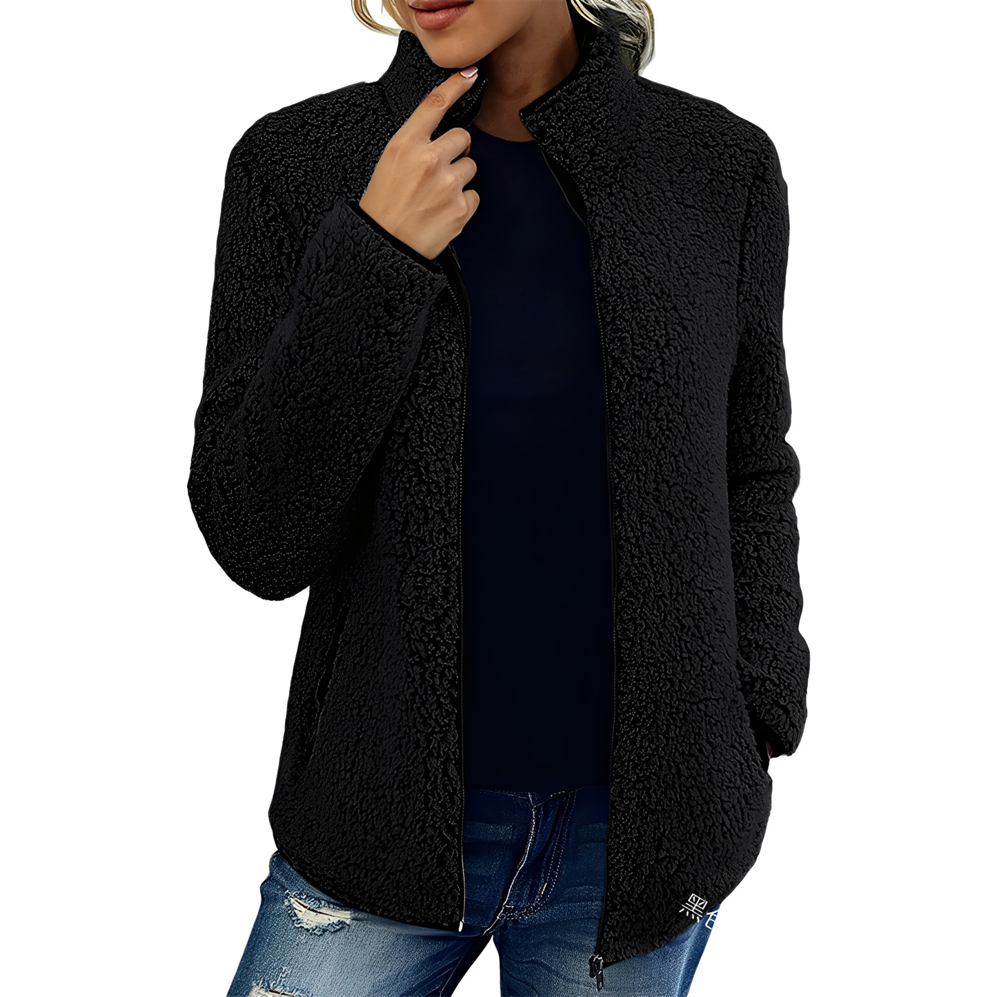 Berg-Feldt | Eleganter Fleece-Veloursmantel für Damen