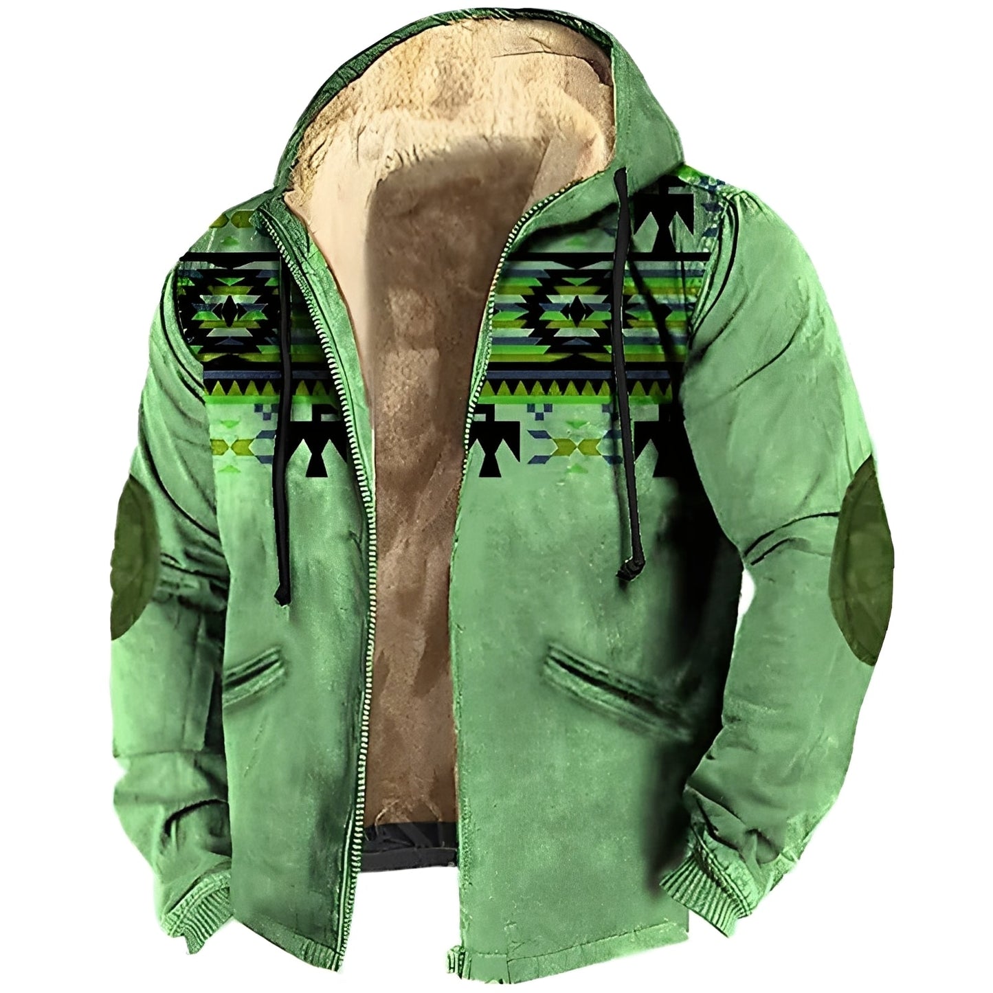 Berg-Feldt | Kapuzenjacke im Tribal-Stil für Herren