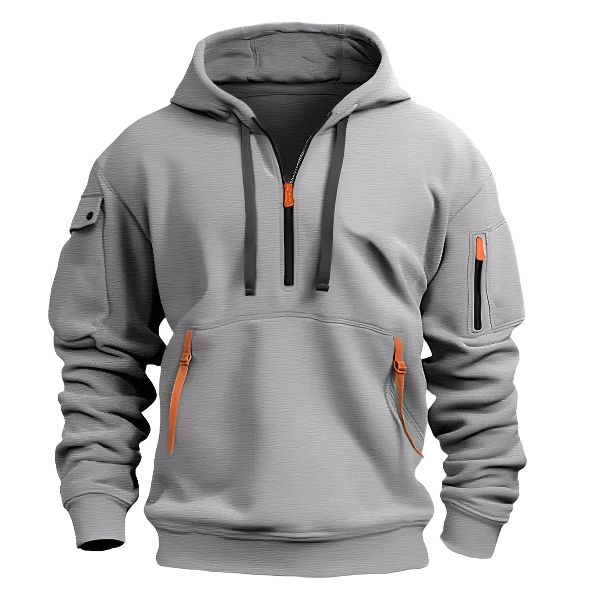 Berg-Feldt | Locker Hoodie mit Halbzip für Männer