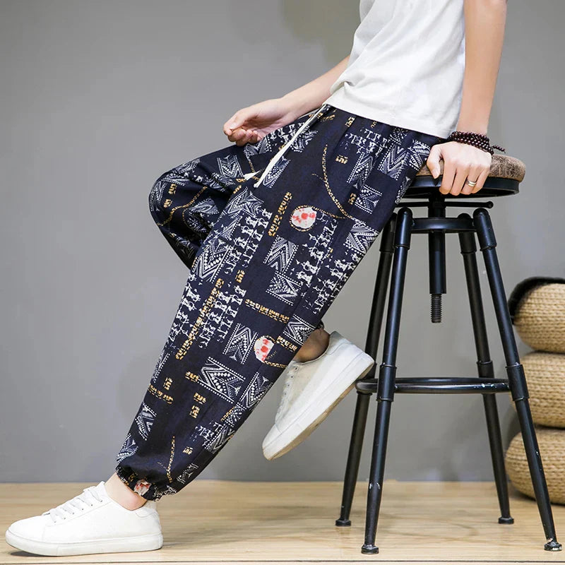 Pantalon large à motifs par KLEIN