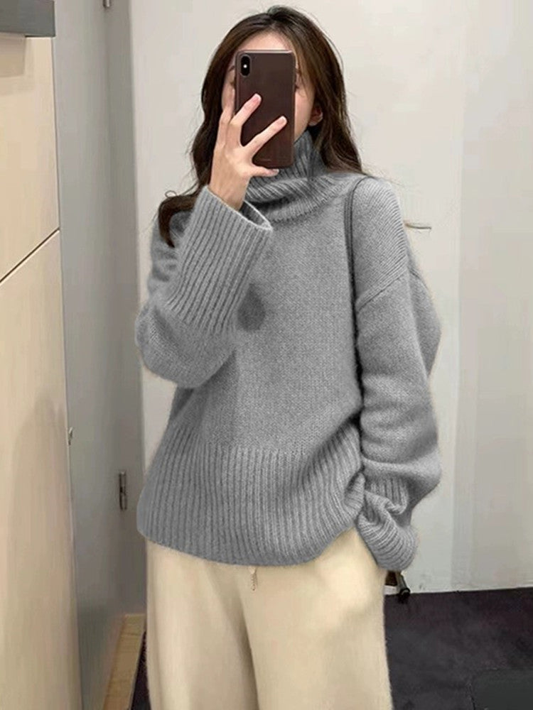 Berg-Feldt | Strickpullover mit Hohem Kragen