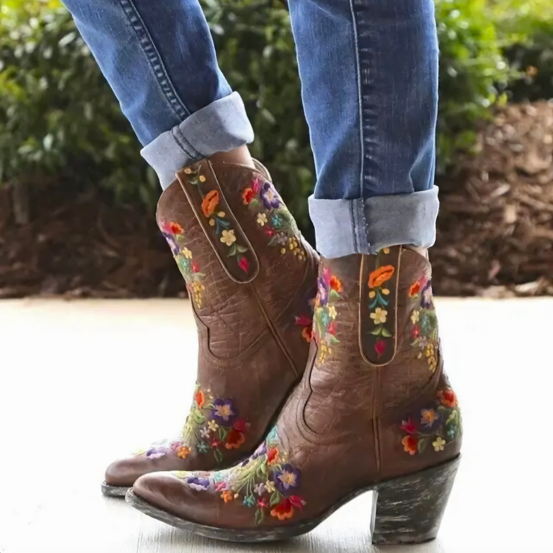 Berg-Feldt | Bottes de cowgirl vintage résistantes aux intempéries