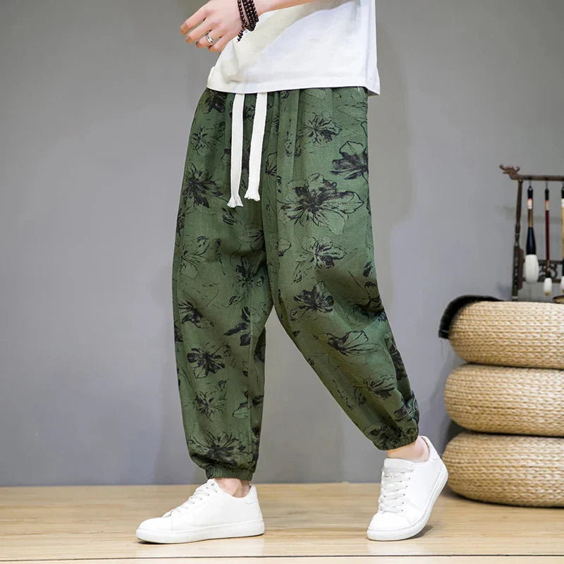 Pantalon large à motifs par KLEIN