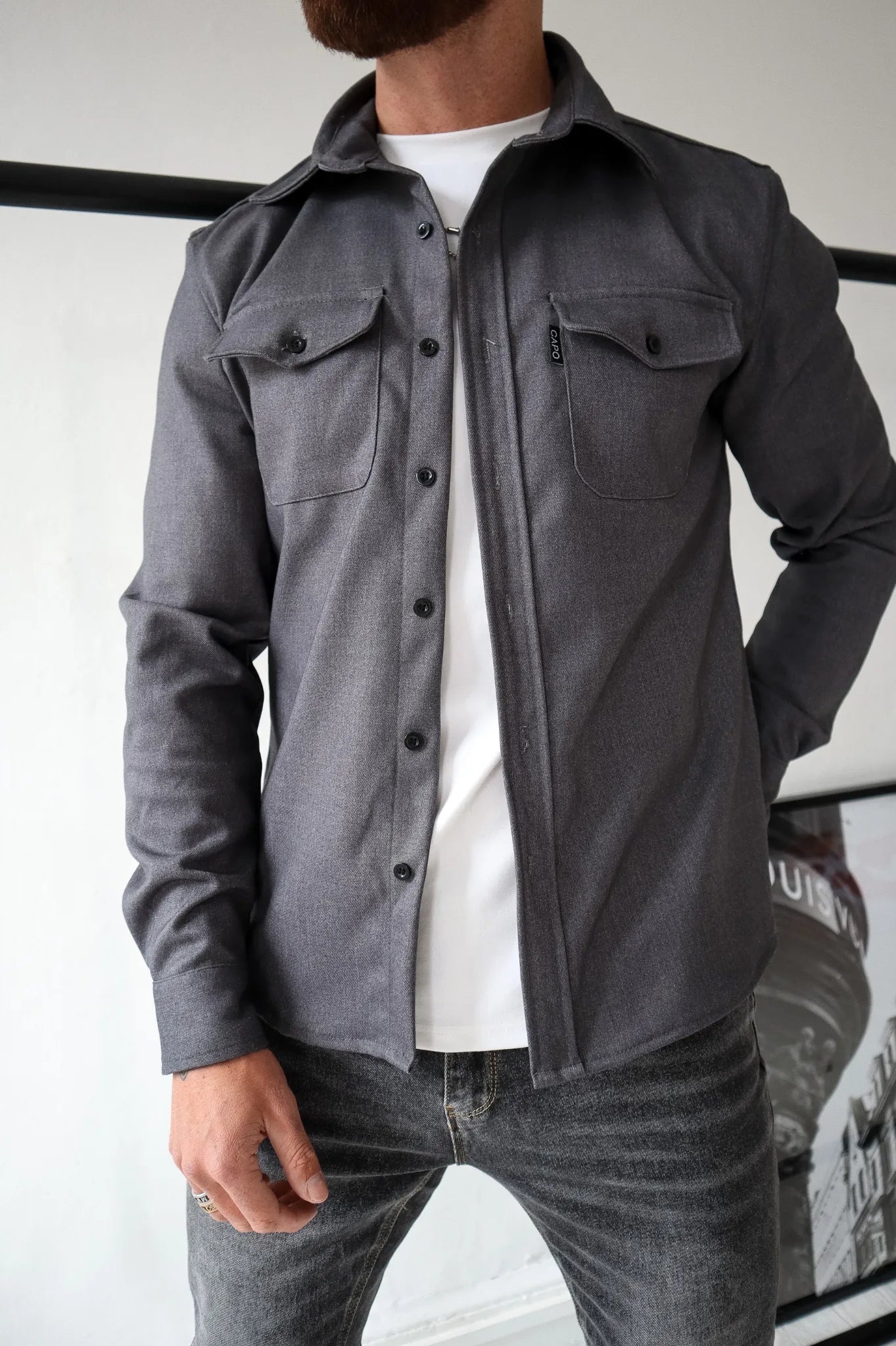 Berg-Feldt | Veste chemise boutonnée