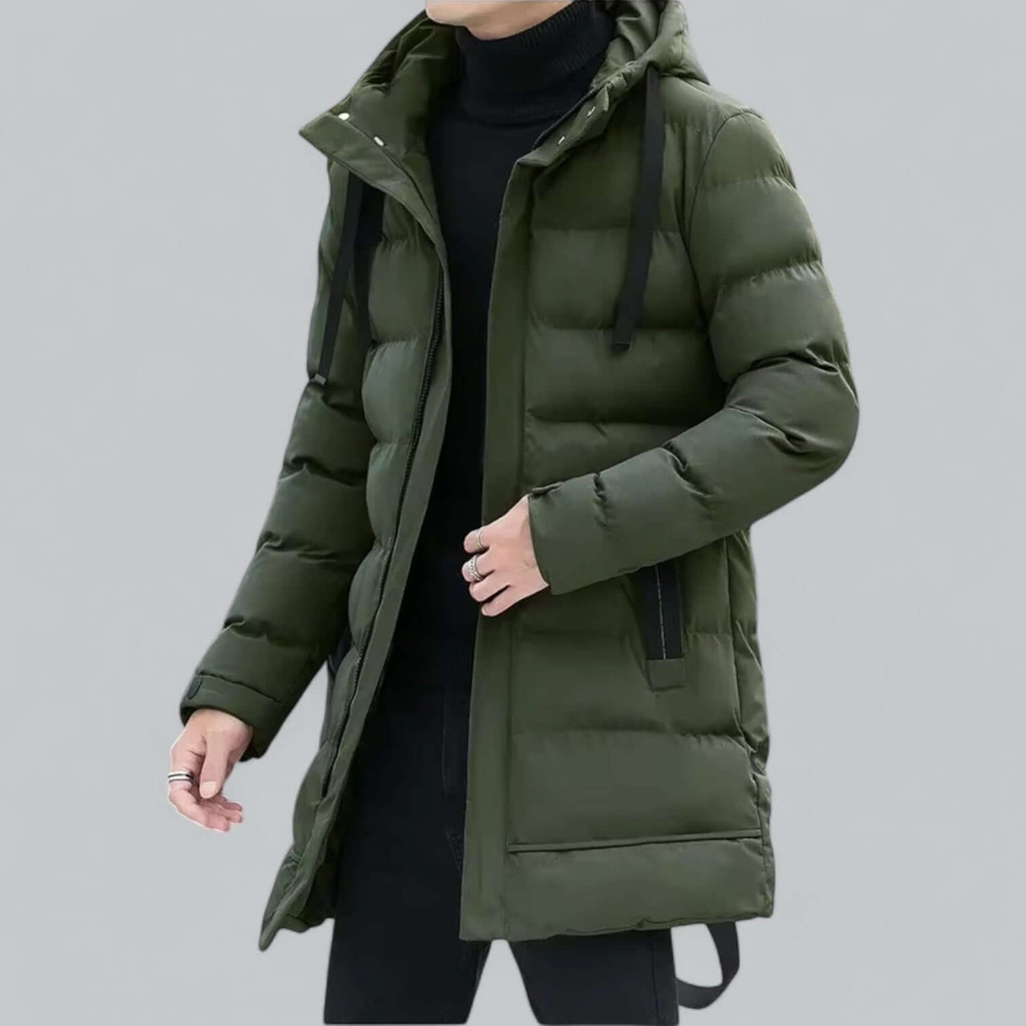 Berg-Feldt | Lang geschnittene gepolsterte Winter Parka Jacke
