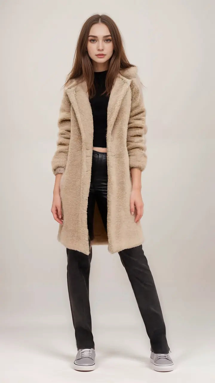 Berg-Feldt | Teddyjacke mit Kuscheliger Struktur