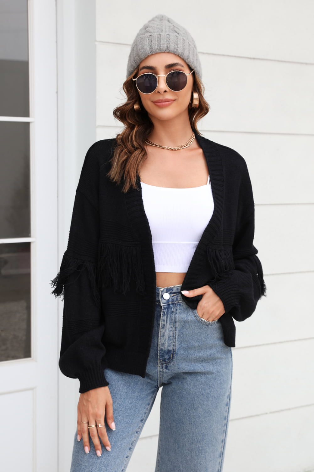 Berg-Feldt | Cardigan ouvert à franges