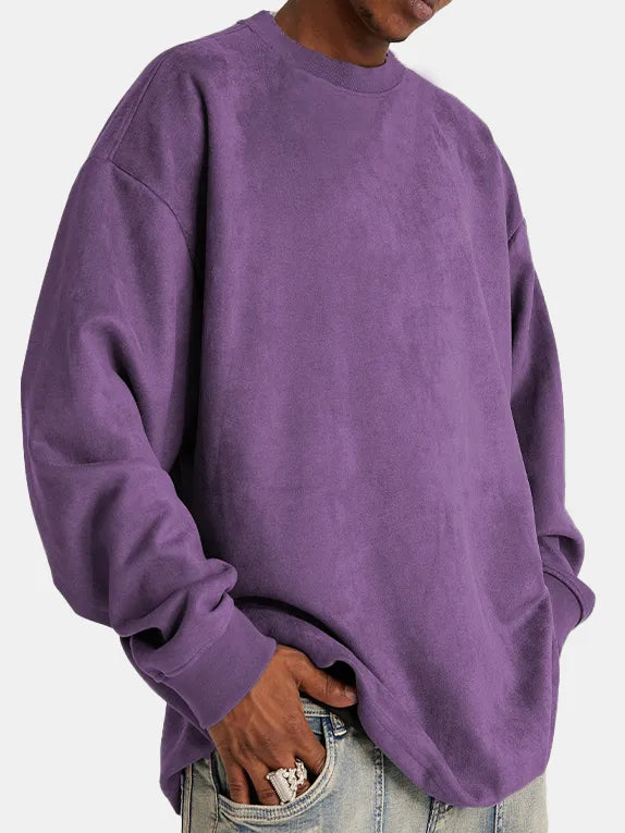 Wildleder Langarm-Pullover Elton