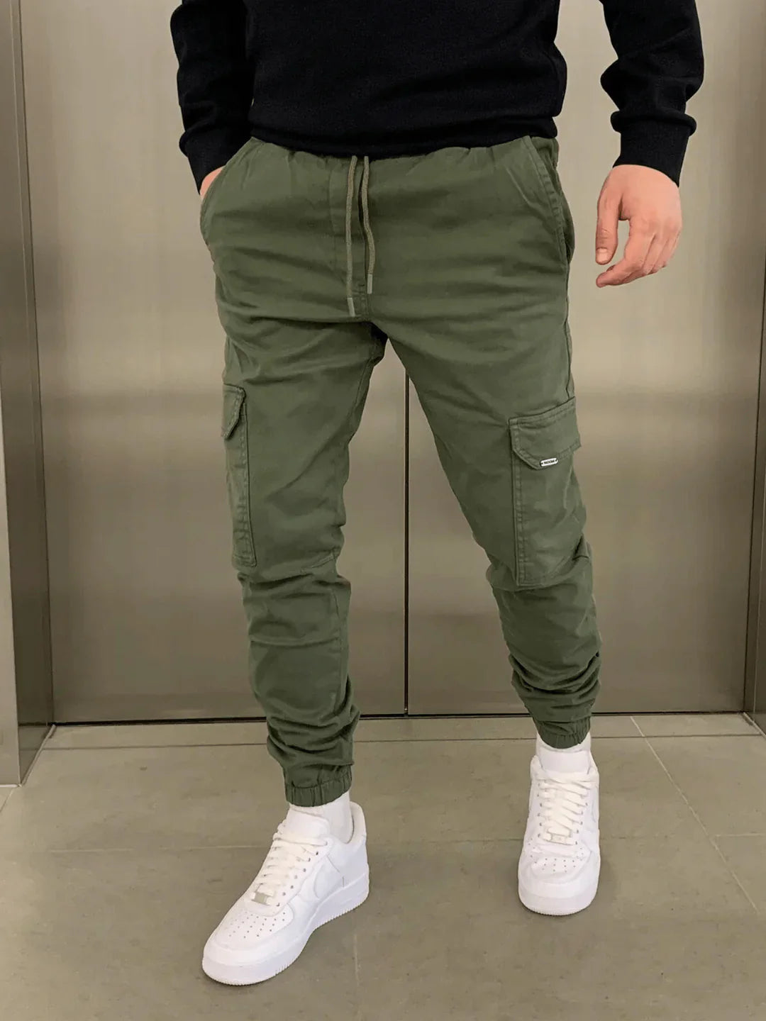 GERALD pantalon cargo : Coupe ajustée