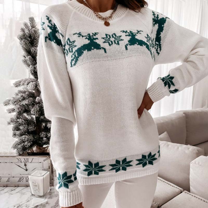 Berg-Feldt | Pull de Noël tricoté à imprimé classique