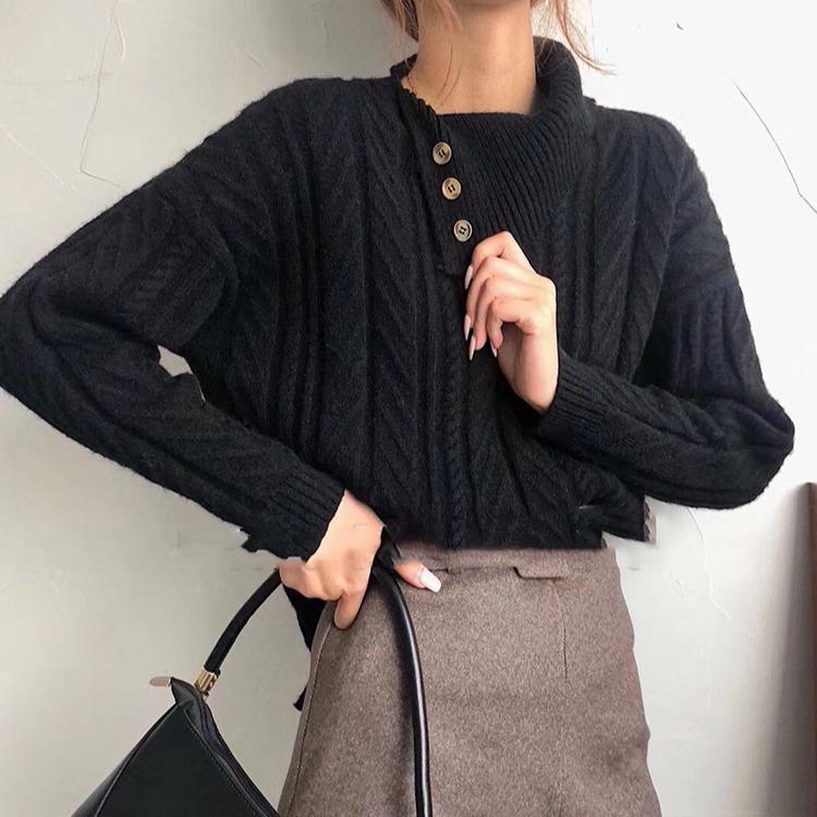 Berg-Feldt | Strickpullover mit Asymmetrischem Kragen Weich und Elegant Zeitloses Design
