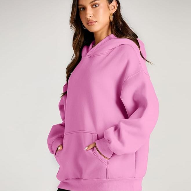 Grand sweat-shirt à capuche à manches longues avec poches de Fudus