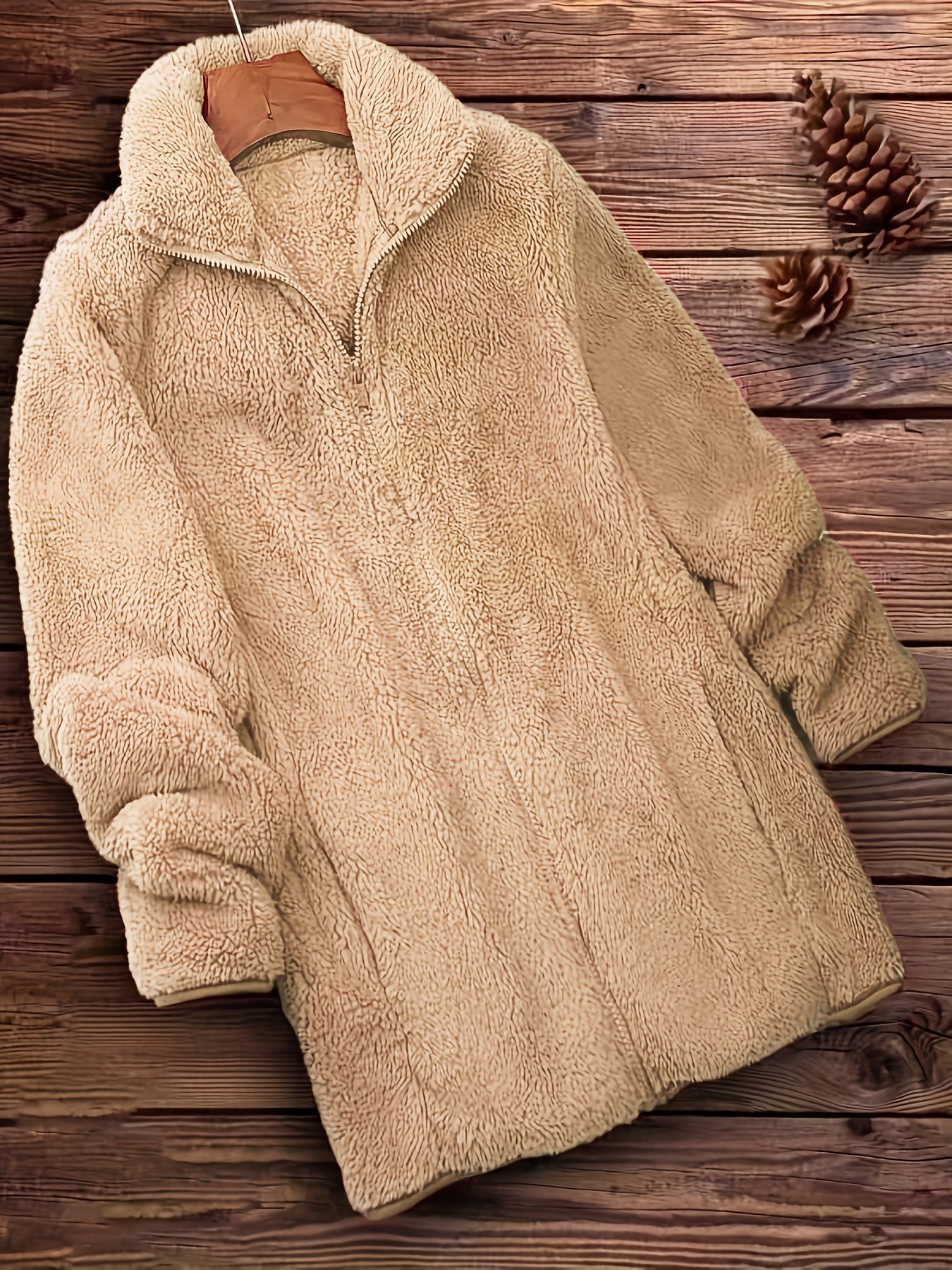 Berg-Feldt | Plüschjacke Polyester Weich und Warm