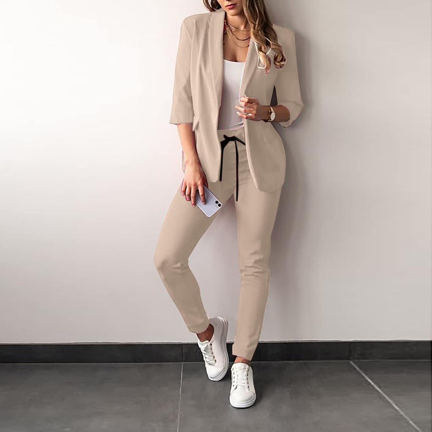 Berg-Feldt | Ensemble pantalon et blazer 2 pièces élégant pour femme