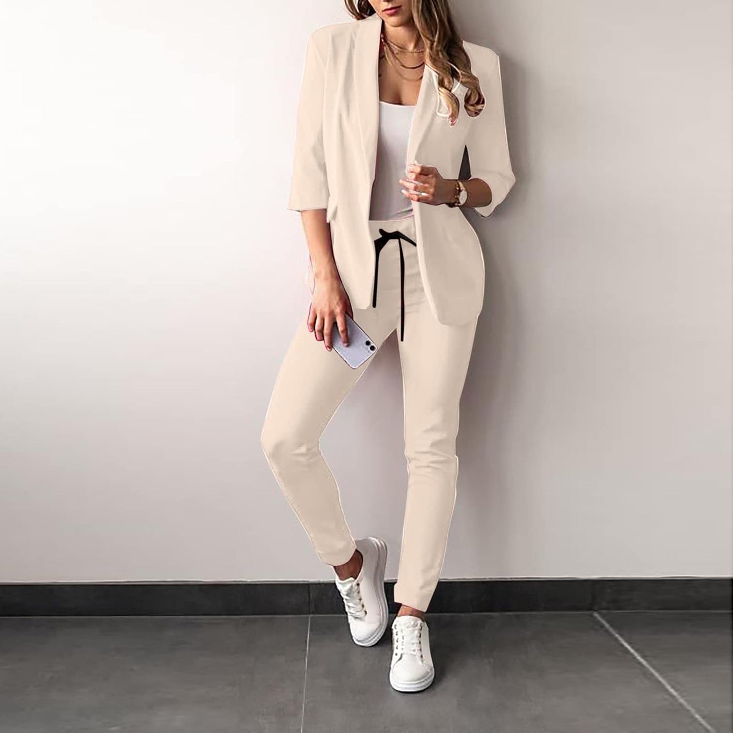 Berg-Feldt | Ensemble pantalon et blazer 2 pièces élégant pour femme