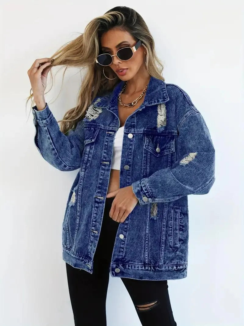 Berg-Feldt | Oversized Jeansjacke für Damen