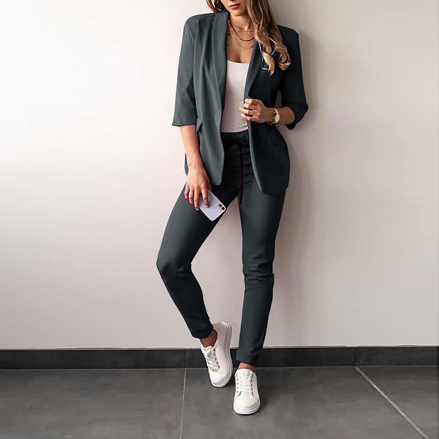 Berg-Feldt | Ensemble pantalon et blazer 2 pièces élégant pour femme