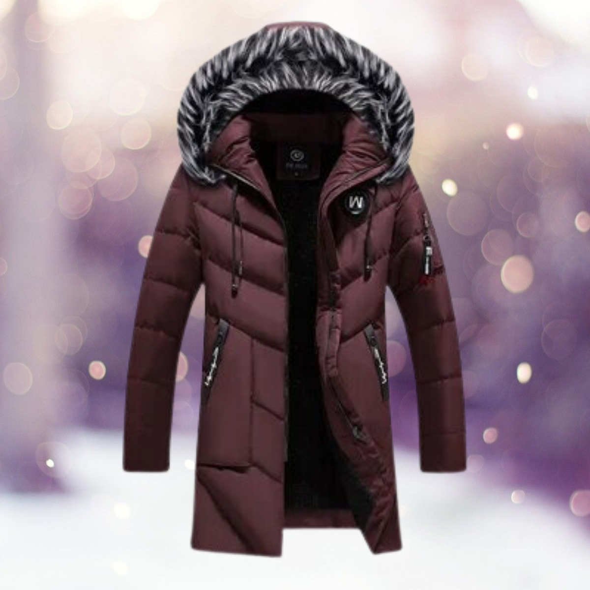 Berg-Feldt | Parka Jack - stilvolle isolierte Damen Außenjacke mit Kunstpelzkapuze