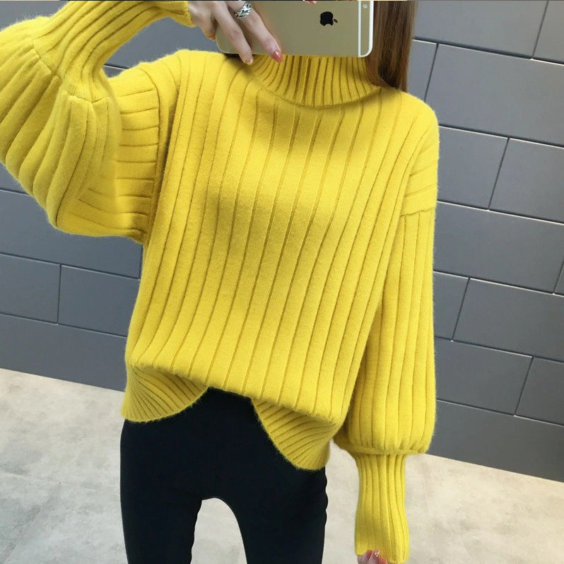Pull tricoté épais femme, col montant, motif structuré, Berg-Feldt