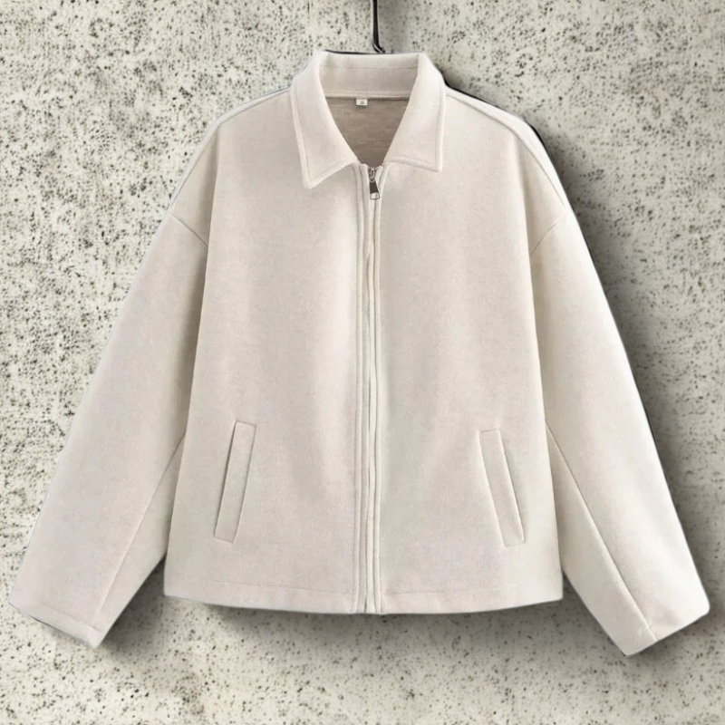 Berg-Feldt | Fit Damen Kurzjacke mit Spitzem Kragen und Frontreißverschluss