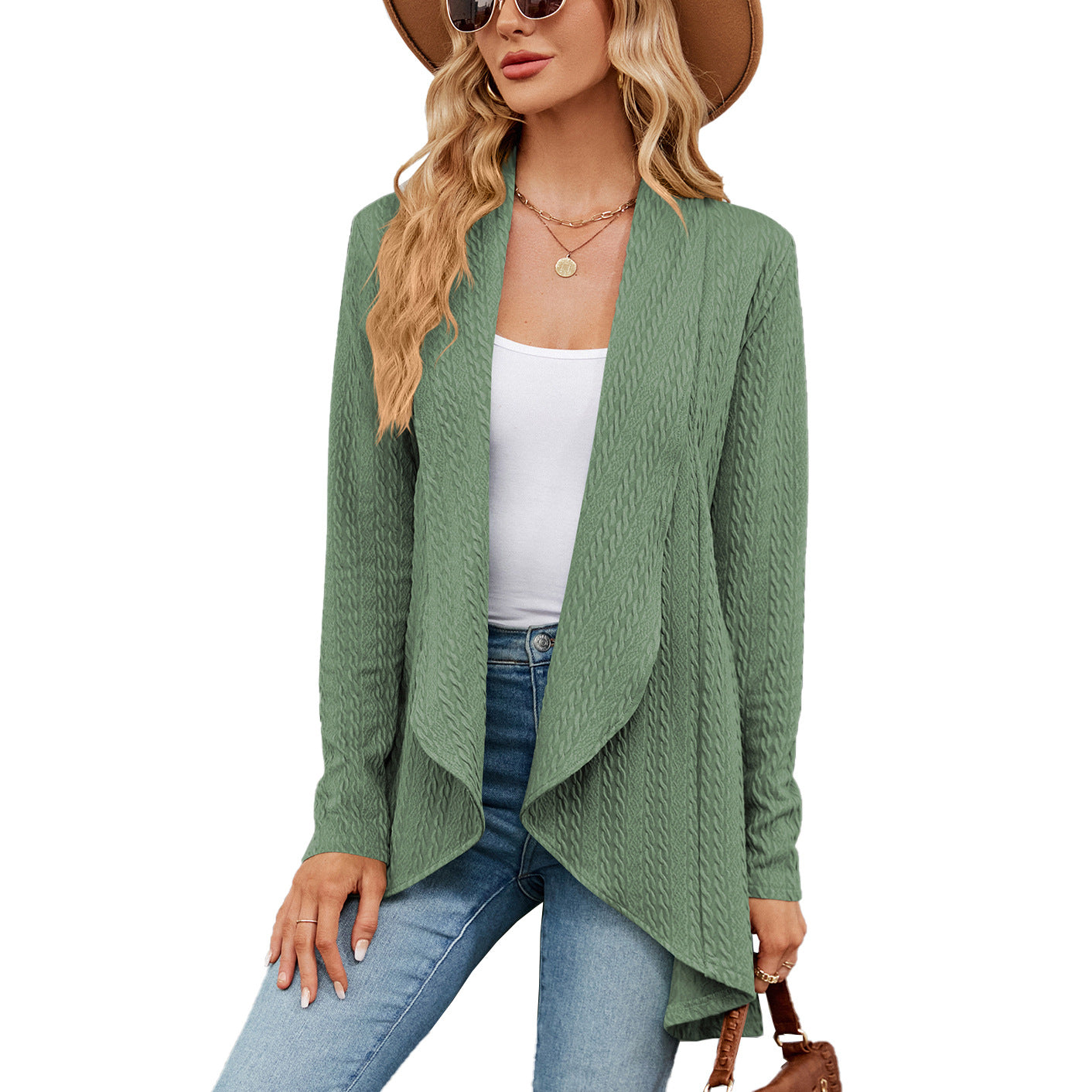 Berg-Feldt | Langärmelige Jacke für Damen in Uni Farbe