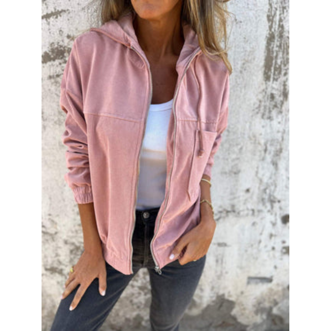 Berg-Feldt | Sweat-shirt à capuche zippé à manches longues pour femme