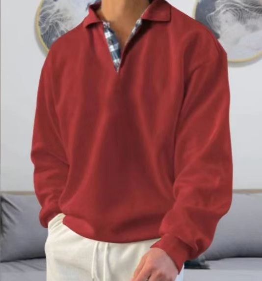 Pull à capuche Bruno pour homme, à manches longues et col en V