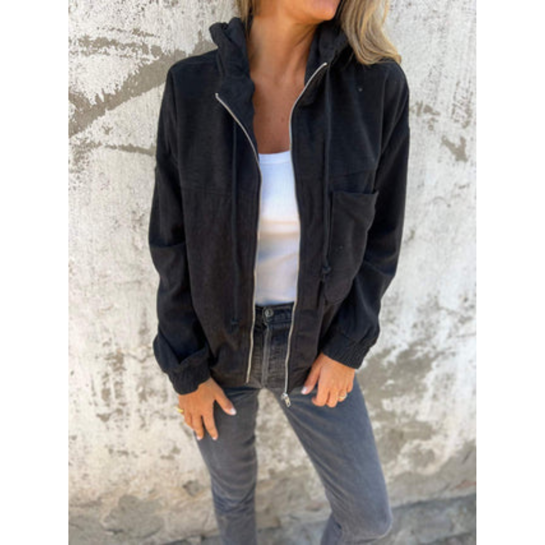 Berg-Feldt | Sweat-shirt à capuche zippé à manches longues pour femme