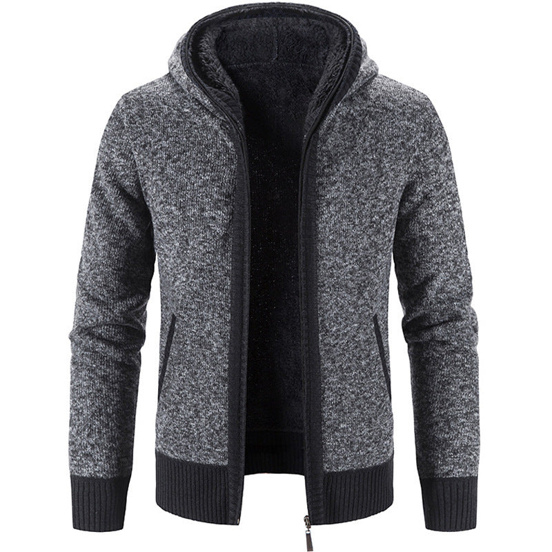 Fudus Grobstrick Kapuzenpullover