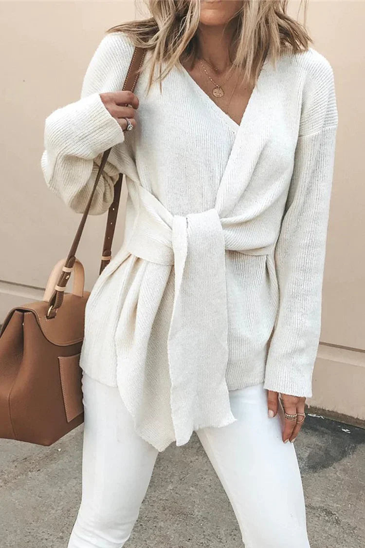 Berg-Feldt | Lässige, solide Patchwork-Strickjacke