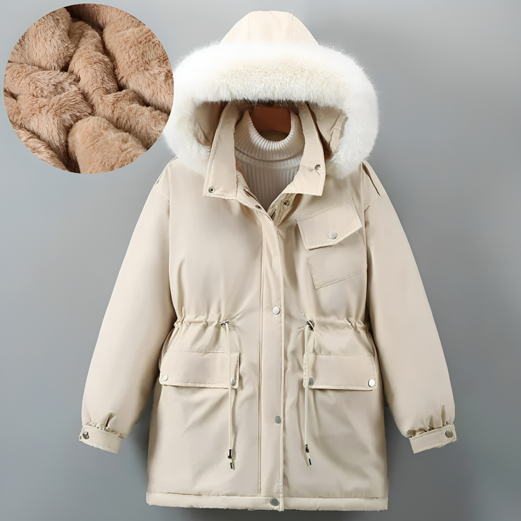 Berg-Feldt | Doudoune - veste matelassée avec capuche, col en fourrure et doublure en polaire douce