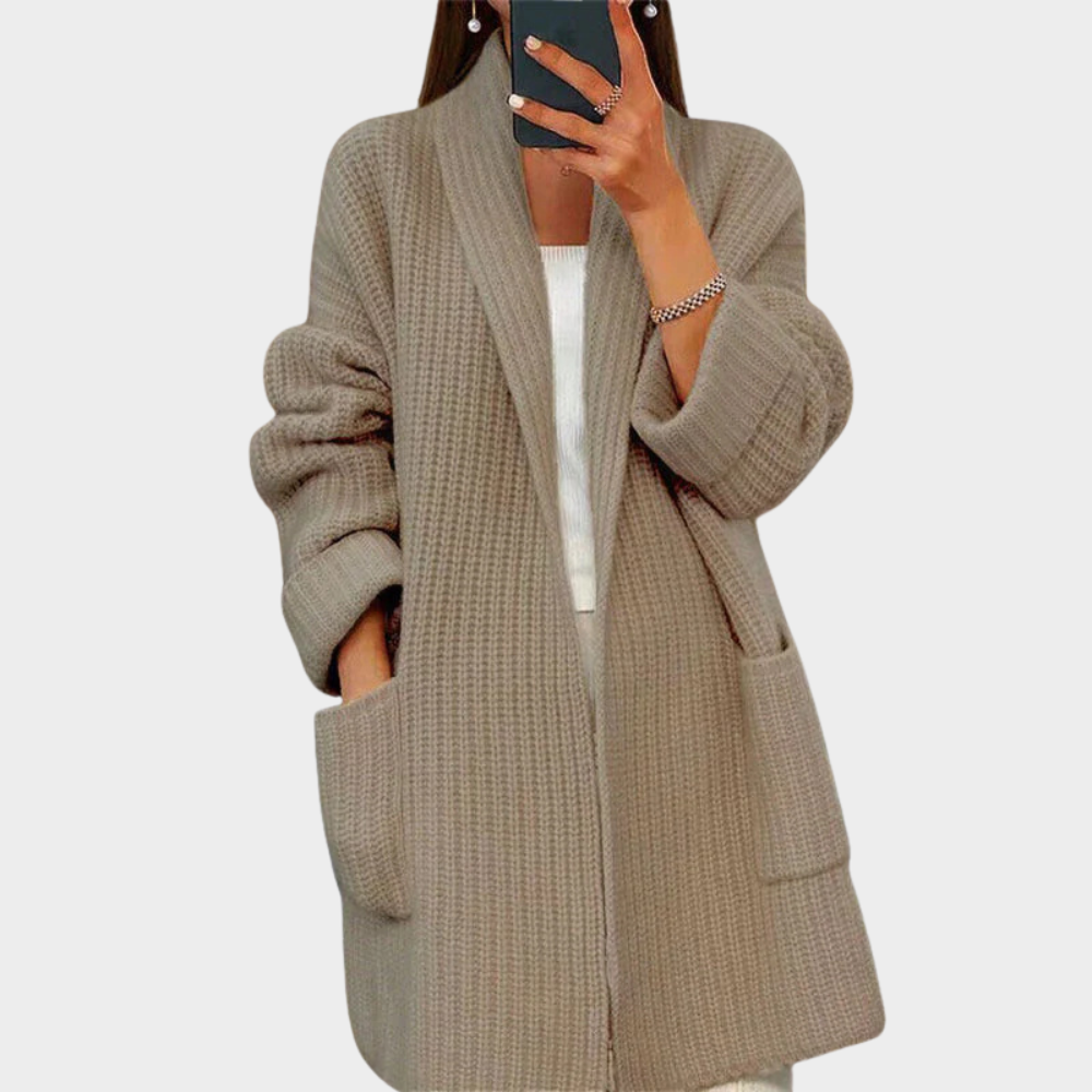 Berg-Feldt | gestrickter Woll-Cardigan-Pullover