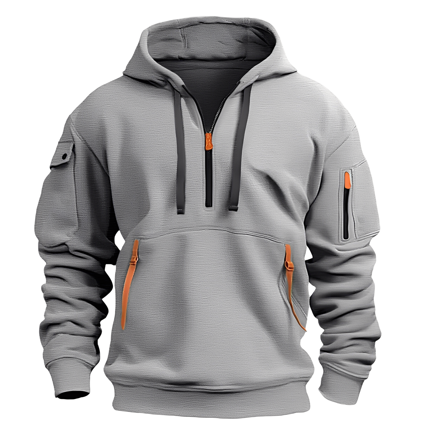 Berg-Feldt | Lässiger, lockerer Hoodie mit Reißverschluss für Männer