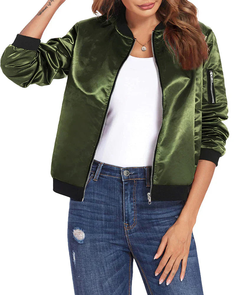 Berg-Feldt | Elegante Bomberjacke für Damen Leicht und Bequem