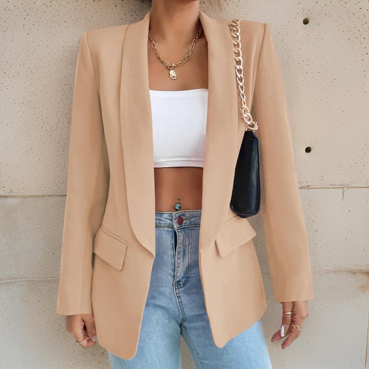 Berg-Feldt | Stylischer Damenblazer Aus Polyester-Baumwolle