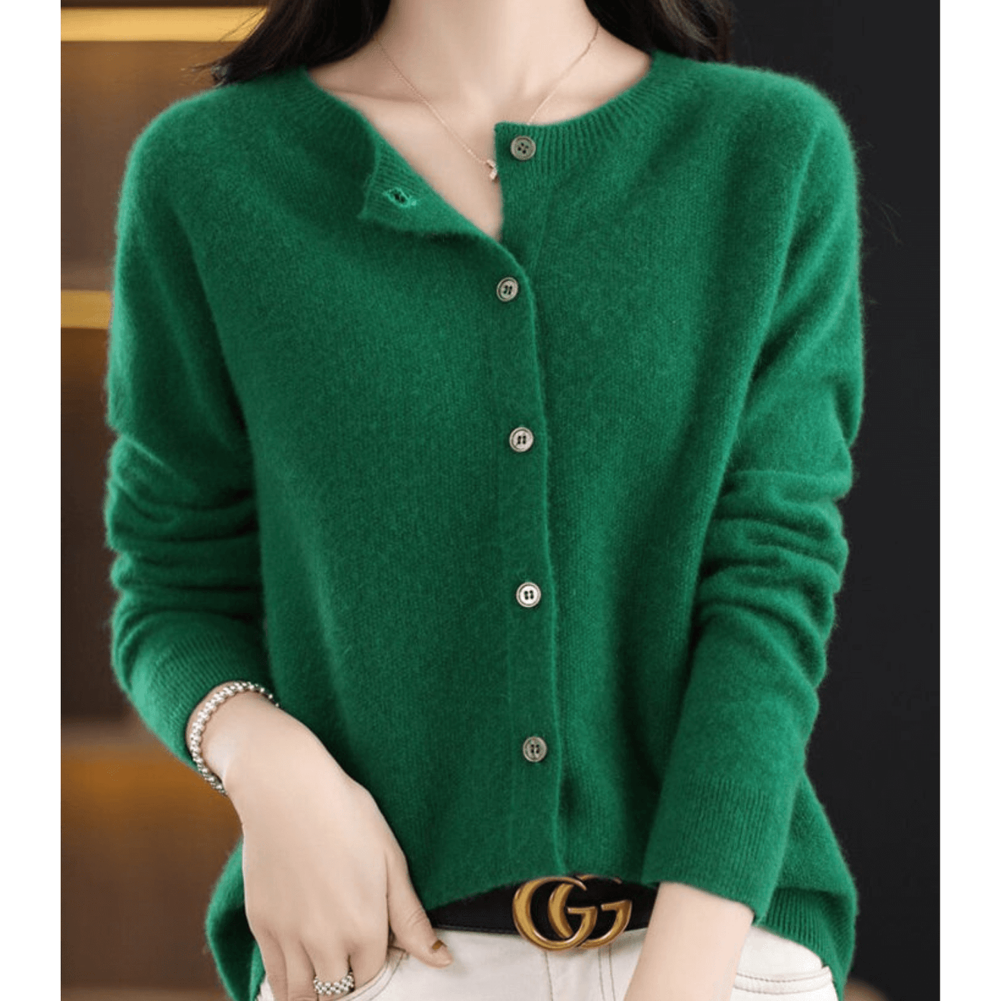 Berg-Feldt | Cardigan fin pour femme à col rond
