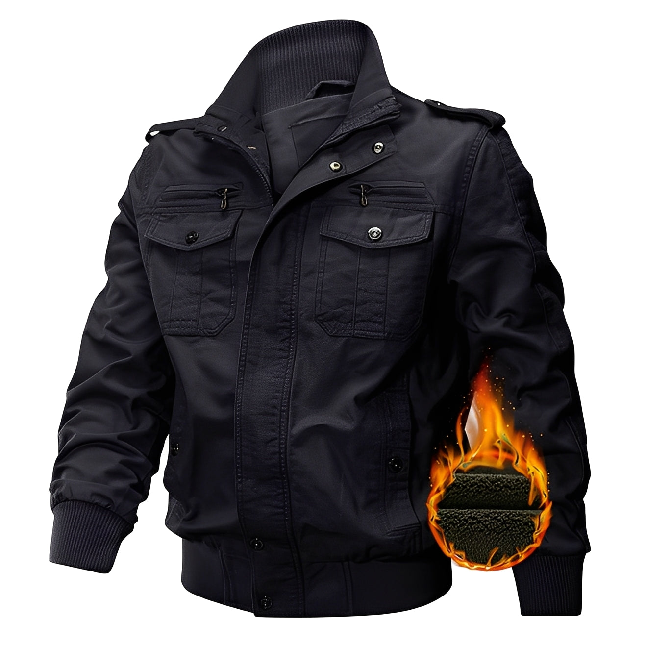Berg-Feldt | Stylische Fleecejacke mit Taschen für Männer
